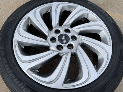 (1) 22" Lincoln Navigator BLACK LABEL OEM 10497 rim wheel 2022 2023 2024 HANKOOK