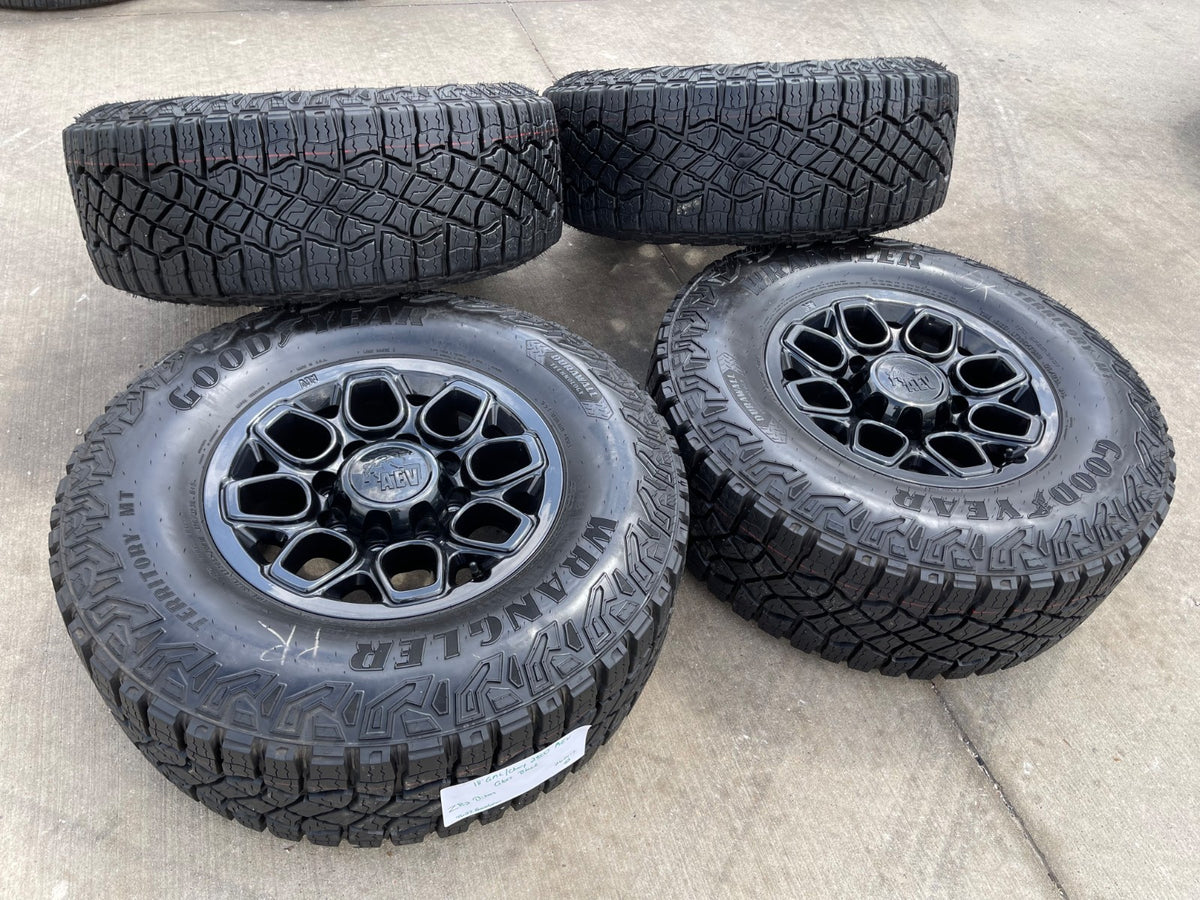 18" AEV Chevy BISON Trail Boss ZR2 2500 OEM wheels rims GMC Sierra SET 35"