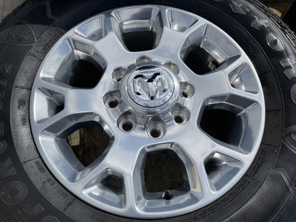 18" Ram 2500 3500 Laramie Power Wagon OEM wheels rims 2693 tires FIRESTONE A/T2