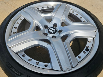 (1) 21" Bentley Continental OEM wheel rim Mulliner Flying Spur GT Spare