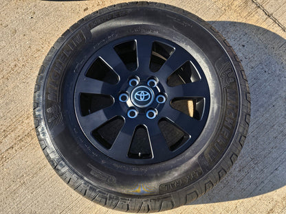 18" Toyota Land Cruiser OEM TRD black wheel rim 95952 Tundra Sequoia