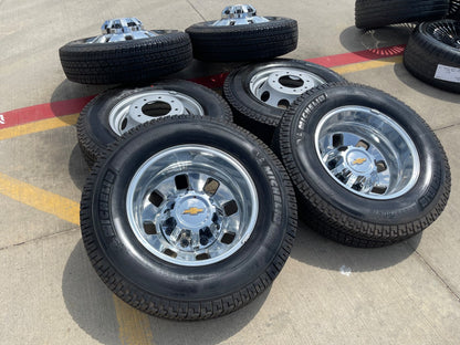 18" Chevy Silverado GMC Sierra 3500 Dually rims wheels OEM 14127 14129 SET NEW