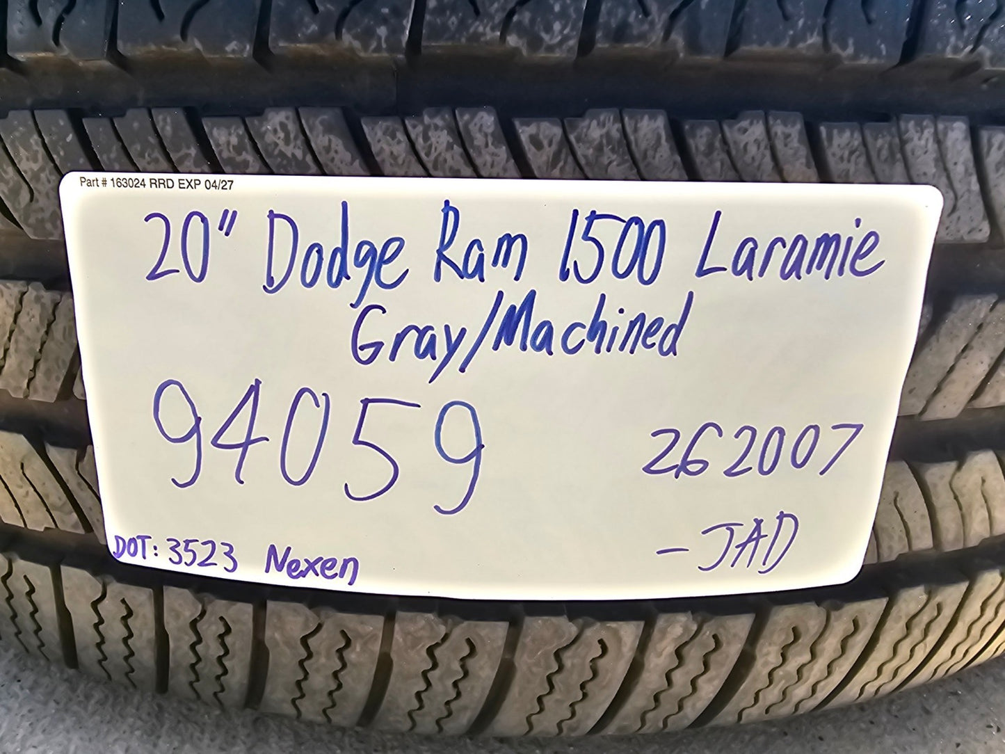 20" Dodge Ram 1500 OEM 94059 Laramie wheels rims 68583860AA SET NEW