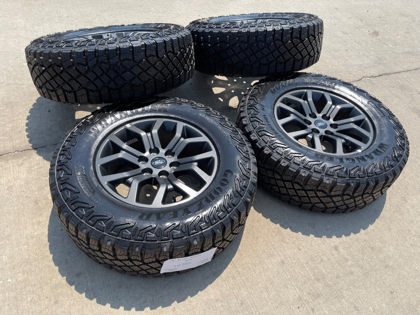 18" Ford F-150 TREMOR OEM rims wheels 10342 95351 Expedition GOODYEAR SET NEW