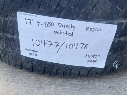 17" Ford F-350 Dually OEM 3618 3619 rims wheels SET tires Michelin LTX A/T2