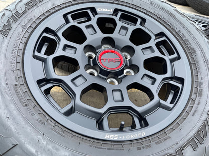 18" Toyota Tundra TRD BBS FORGED OEM black 95458 wheels rims Sequoia FALKEN NEW