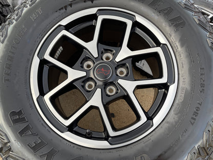 17" Jeep Wrangler Rubicon OEM 95730 9327 wheels rims Gladiator GOODYEAR 33" NEW