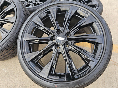 19" Cadillac CT4 OEM Black wheels rims 5x115 4864 4863 2020 2021 2022 2023 2024