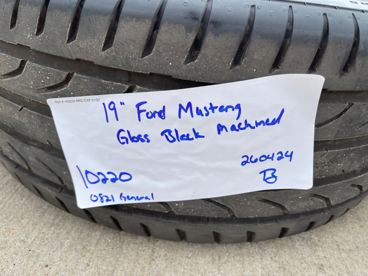 19" Ford Mustang GT OEM 10220 wheels rims 2021 2022 2023 2024 2025 2026