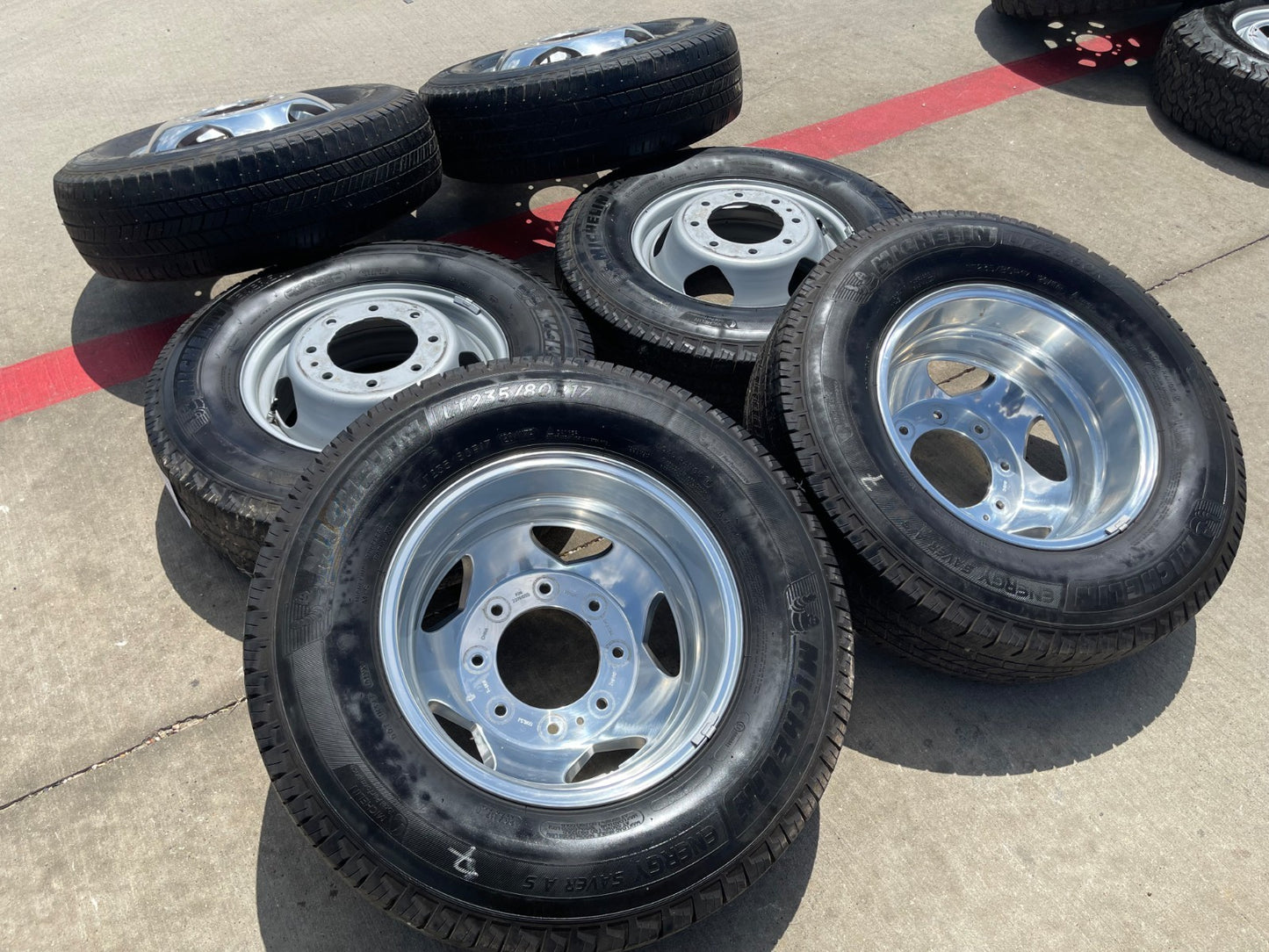 17" Chevy Silverado GMC Sierra 3500 Dually rims wheels SET OEM 5519 5520 8094