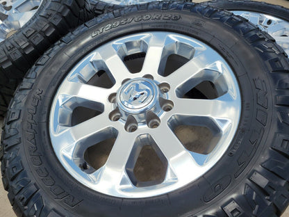 20" Dodge Ram 2500 3500 LARAMIE OEM 2700 wheels rims 2024 2025 NEW 35" NITTO