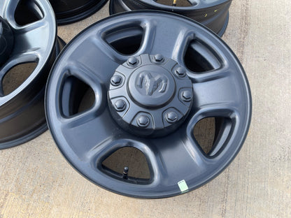 18" Dodge Ram 2500 3500 STEEL black OEM 2473 wheels rims SET 2025 2026 2027 NEW