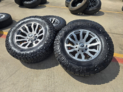 20x10 20" FUEL D693 Blitz Ford F-250 F-350 rims wheels tires 8x170 -18 NITRO 37"