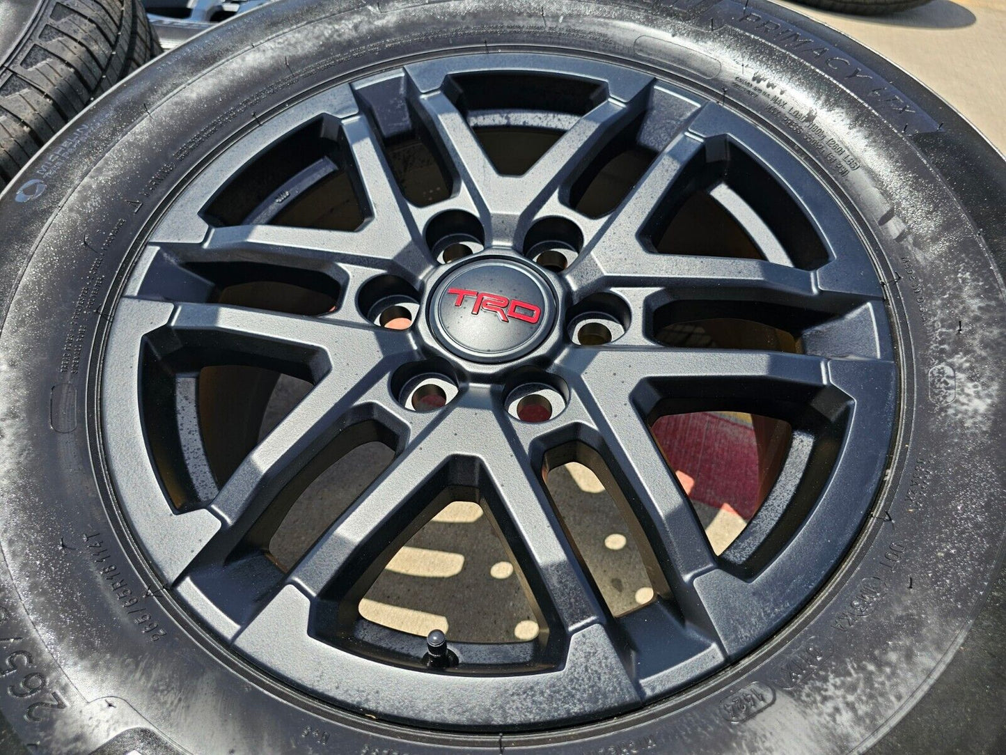 18" Toyota Tacoma 4Runner TRD OEM black wheels rims tires 2024 2025 NEW