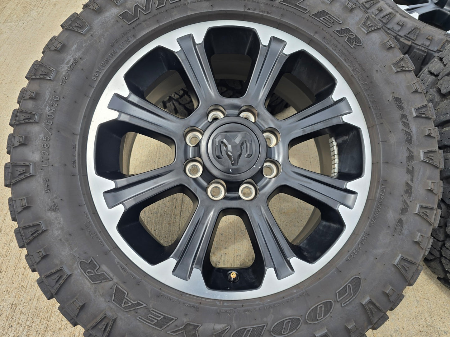 20" Dodge Ram 2500 3500 LARAMIE OEM wheels rims DURATRAC A/T SET 2025 2026 2027