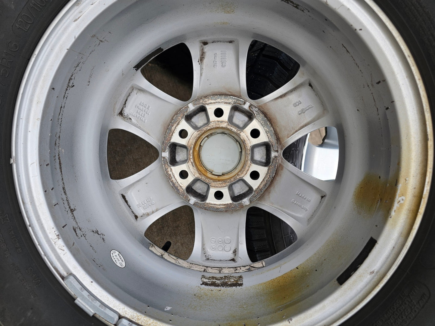 (4) 16" Mercedes Sprinter OEM 2353 wheels rims tires MICHELIN
