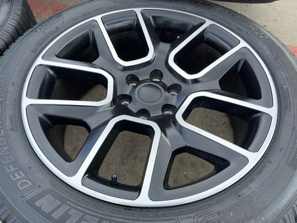 22" Dodge Ram 1500 OEM Replica LIMITED Laramie wheels rims black 2725 2684 tires