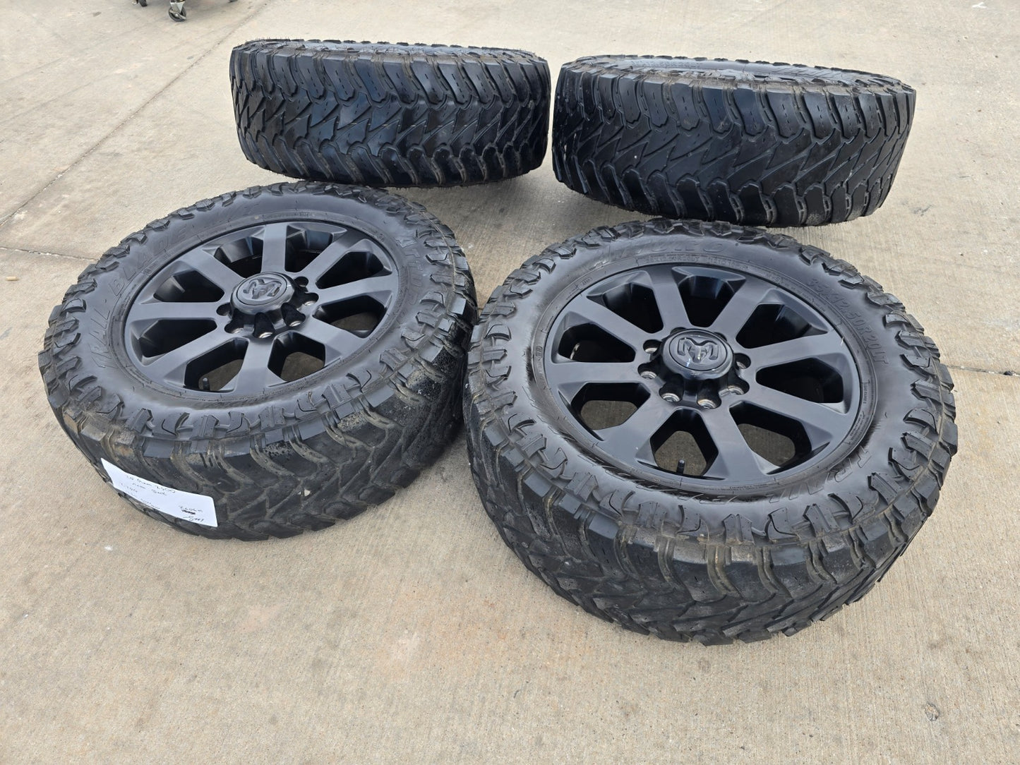 20" Dodge Ram 2500 3500 LARAMIE OEM 2700 wheels rims tires 35"