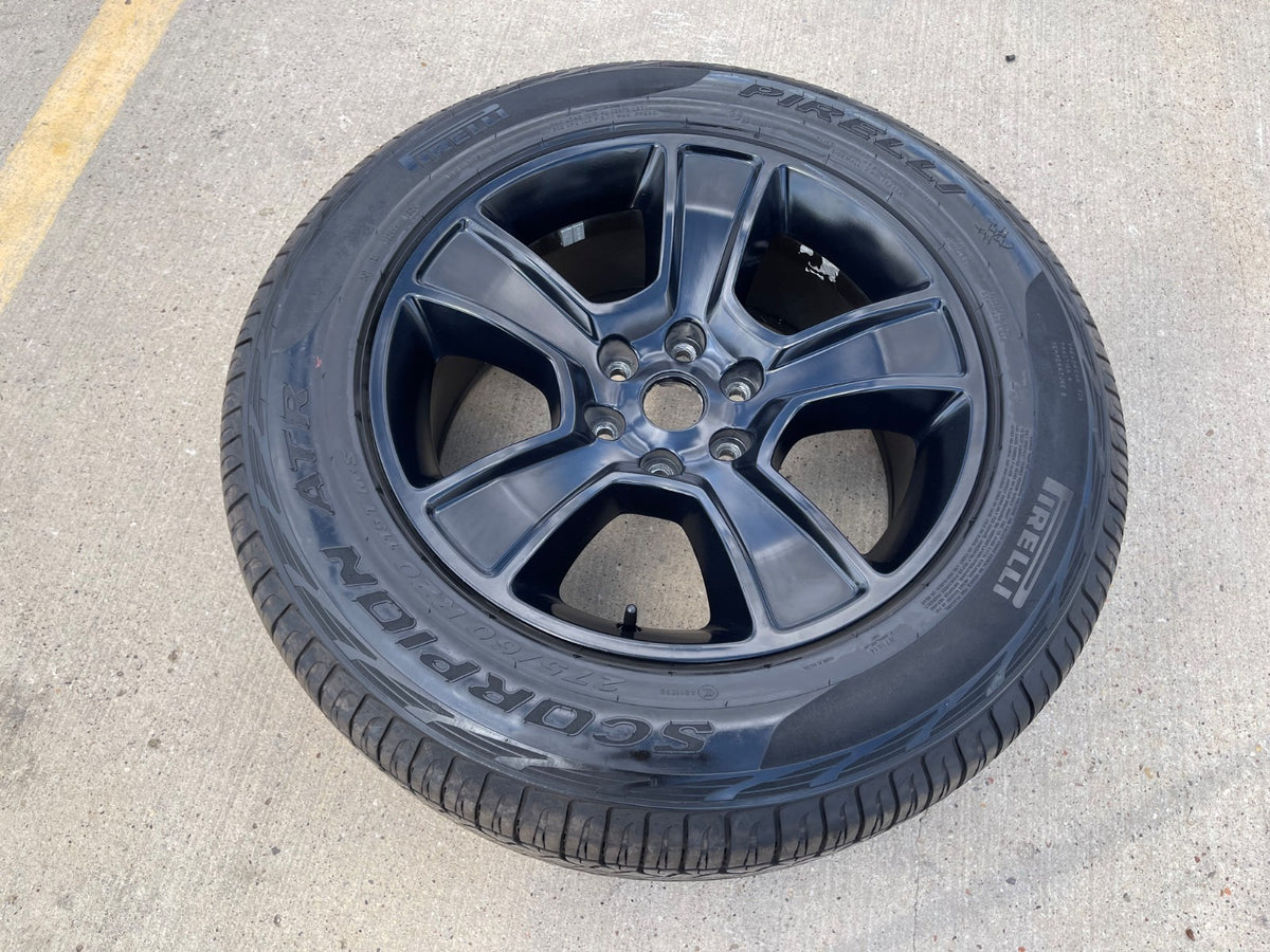 20" Dodge Ram 1500 OEM LIMITED Black 2676 2723 wheel rim PIRELLI A/TR single