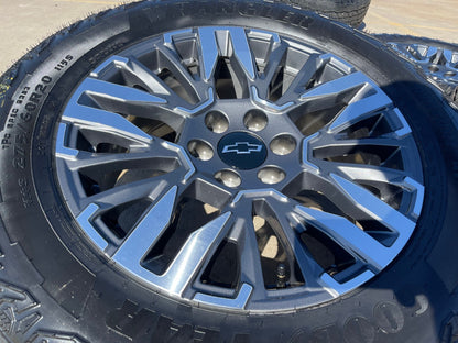 20" Chevy Silverado Z71 GMC Sierra Canyon OEM wheels rims 2025 2026 2027 NEW