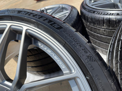 20" + 21" Chevy Corvette Z06 C8 OEM wheels rims 95580 95581 tires MICHELIN NEW