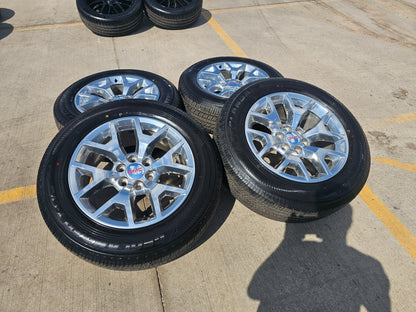 20" GMC Yukon Chevy Tahoe OEM Y spoke wheels rims 5698 tires