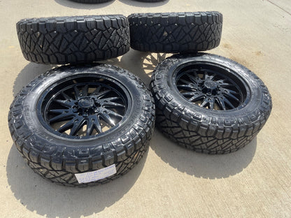 20" 20x9 TIS 547 Silverado Ford F-150 RAM wheels rims 6x139 6x135 +18 NITRO 34"