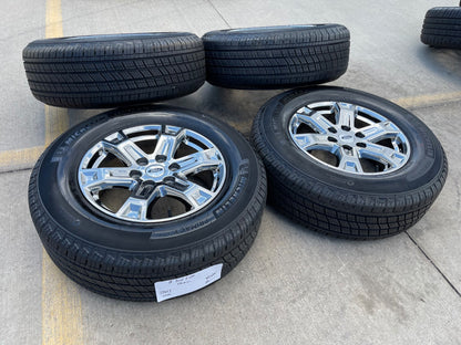 18" Ford F-150 Expedition OEM 10343 chrome rims wheels 2024 2025 2026 MICHELIN
