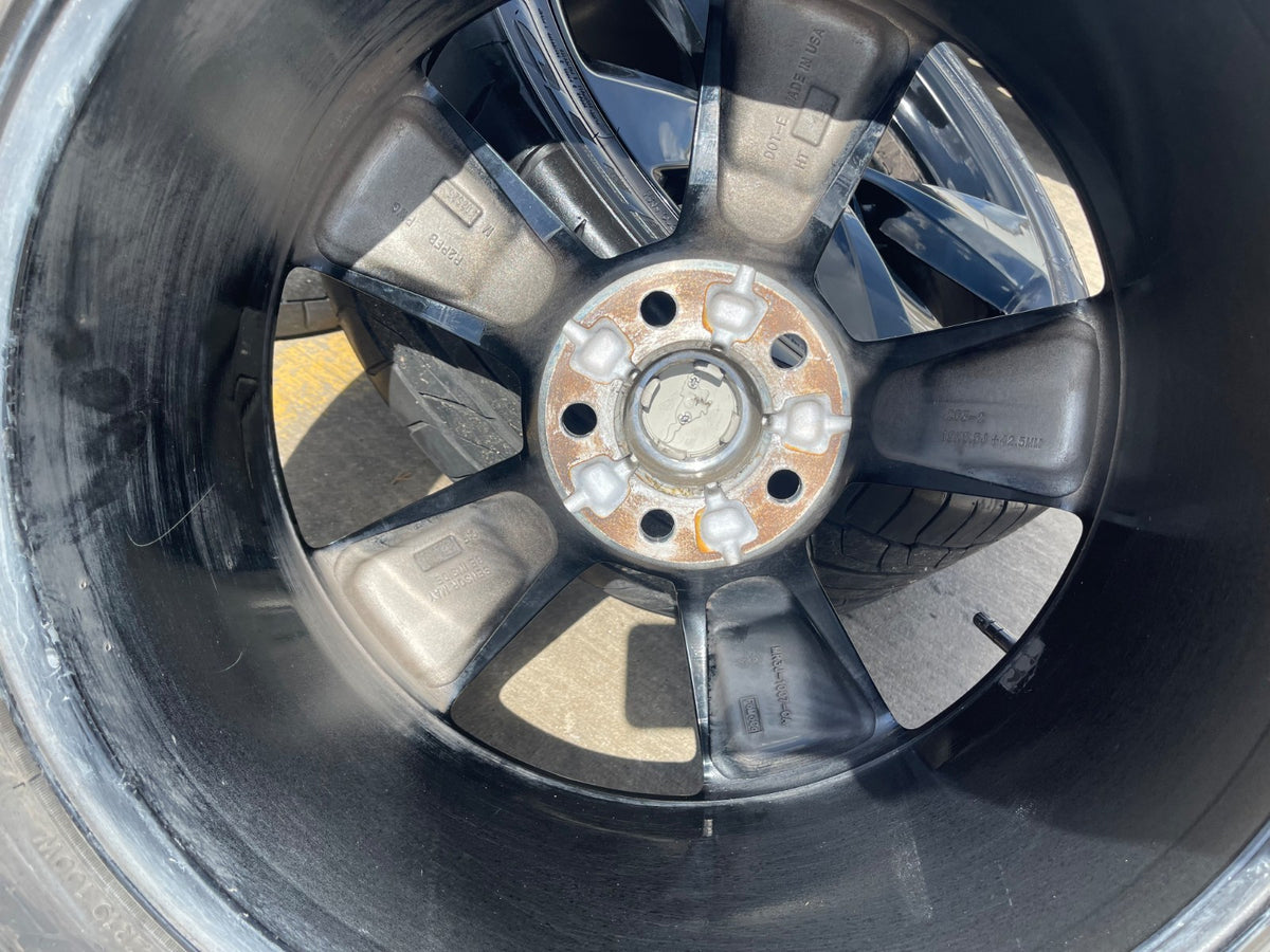 19" Ford Mustang GT OEM 10158 black wheels rims tires SET