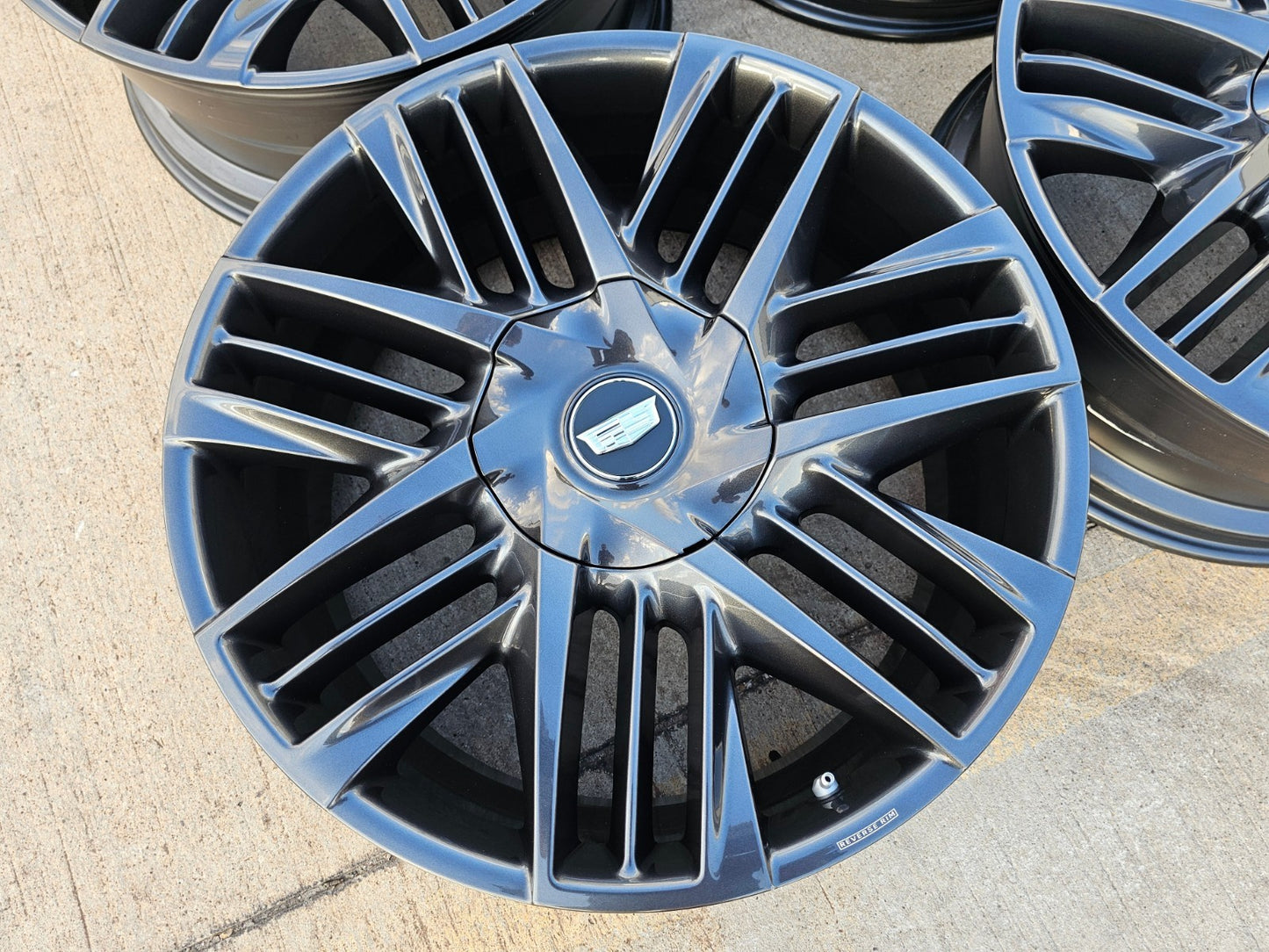 NEW 24" Cadillac Escalade IQ Deep Space EV OEM SET wheels rims Hummer 2025-2027
