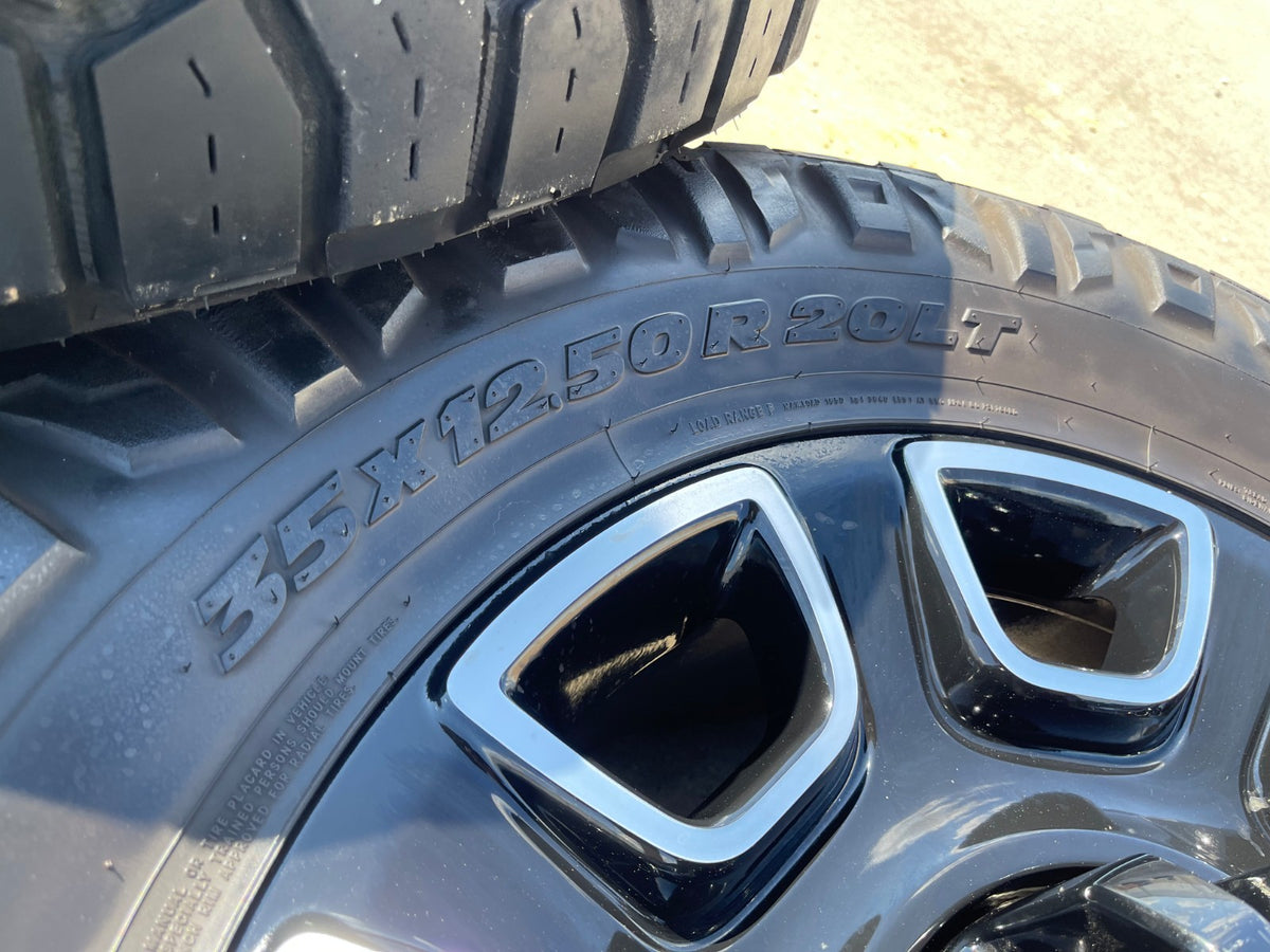 20" Ford F-250 F-350 OEM Lariat Platinum wheels rims 10486 tires SET NITRO 35"