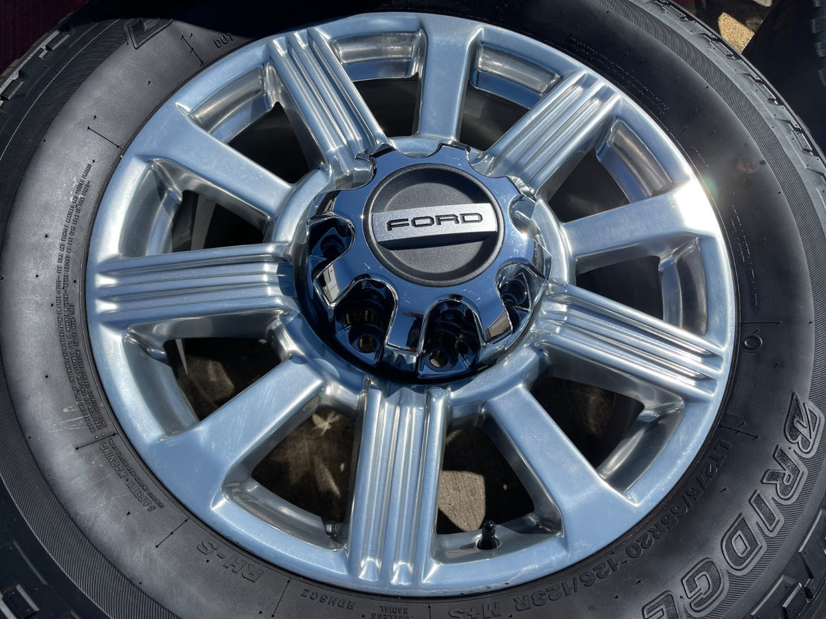 20" Ford F-250 F-350 Platinum OEM 10153 rims wheels POLISHED LARIAT SET