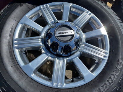 20" Ford F-250 F-350 Platinum OEM 10153 rims wheels POLISHED LARIAT SET
