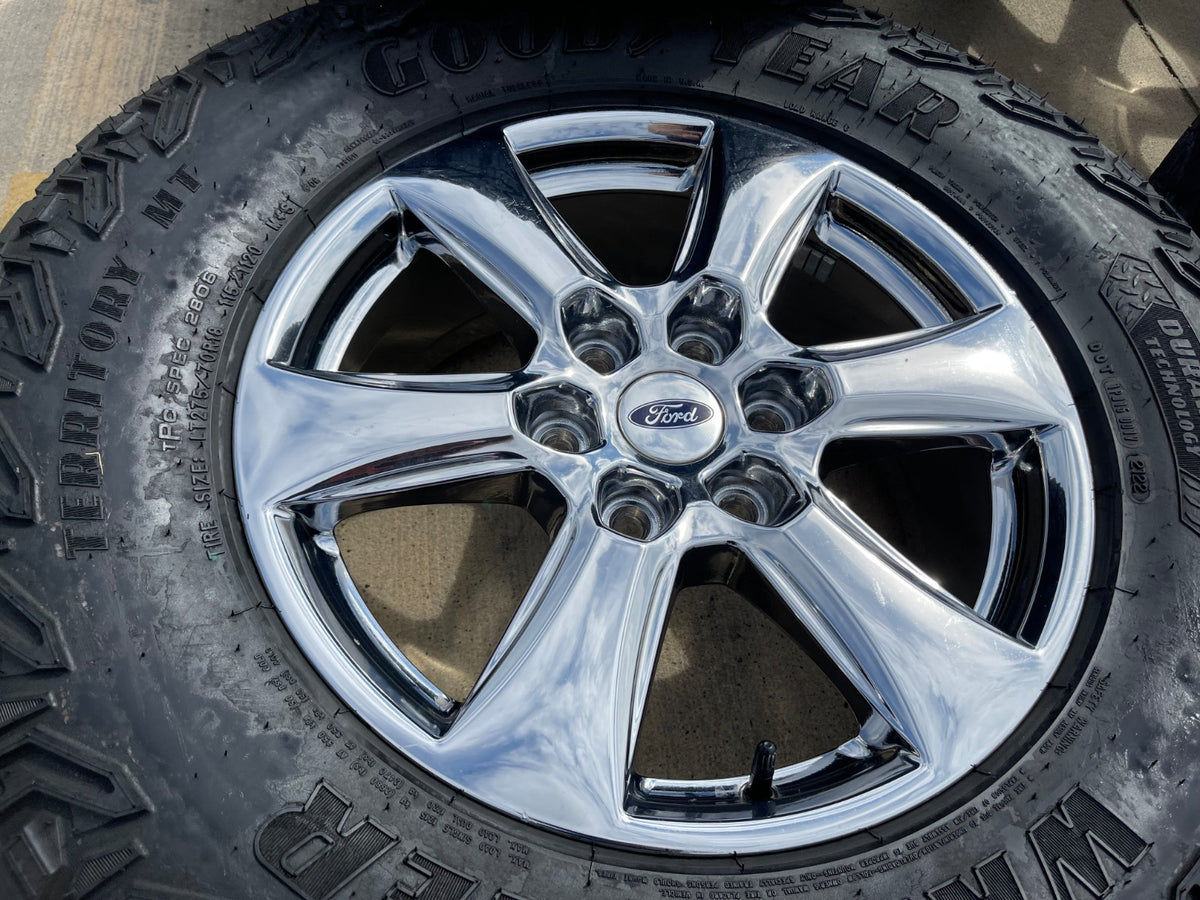 18" Ford F-150 Lariat OEM rims wheel 10168 tires Expedition GOODYEAR A/T SET