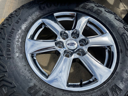 18" Ford F-150 Lariat OEM rims wheel 10168 tires Expedition GOODYEAR A/T SET