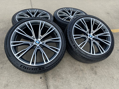21" BMW X3 X4 OEM 86365 86368 Series Style 7261 wheels rims X3M X4M MICHELIN
