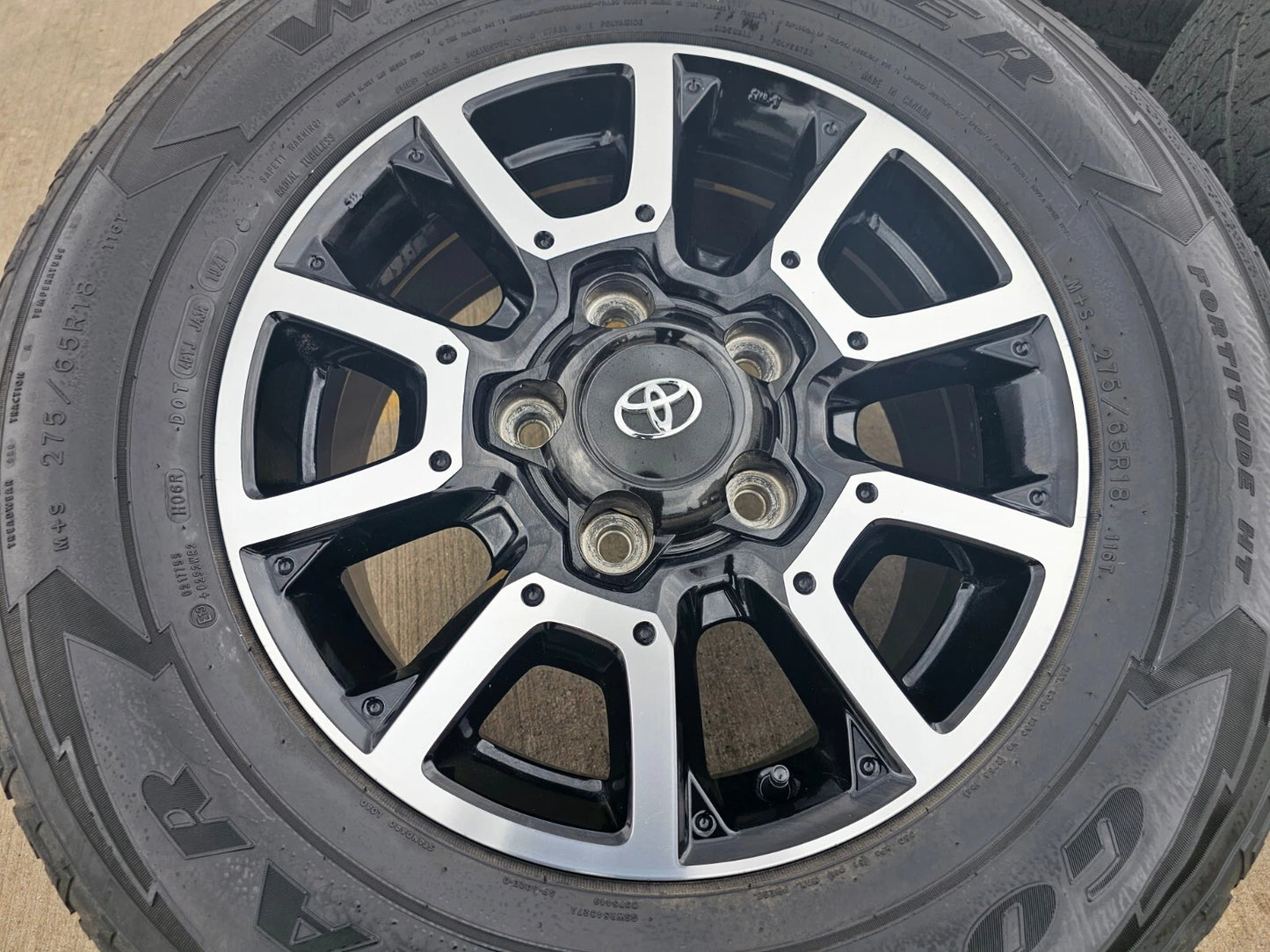 18" Toyota Tundra Sequoia TRD PRO black OEM wheels rims 5x150 tires 75157