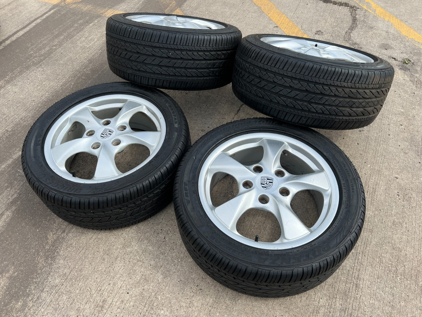 17" Porsche Boxster OEM wheels rims 67258 67259 tires DISCOUNTED