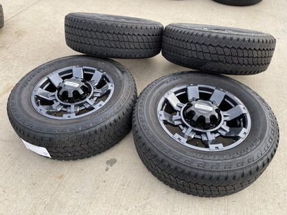 20" Ford F-250 F-350 OEM gray Lariat 10485 10296 wheels rims BRIDGESTONE A/T