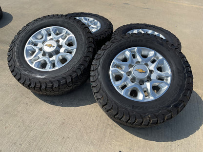 18" Chevy Silverado 2500 3500 OEM 5959 wheels rims tires SET BFG KO3 A/T