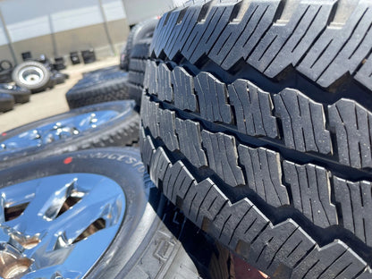 20" Ford F-250 King Ranch Lariat OEM 10100 rims wheels CHROME NEW BRIDGESTONE