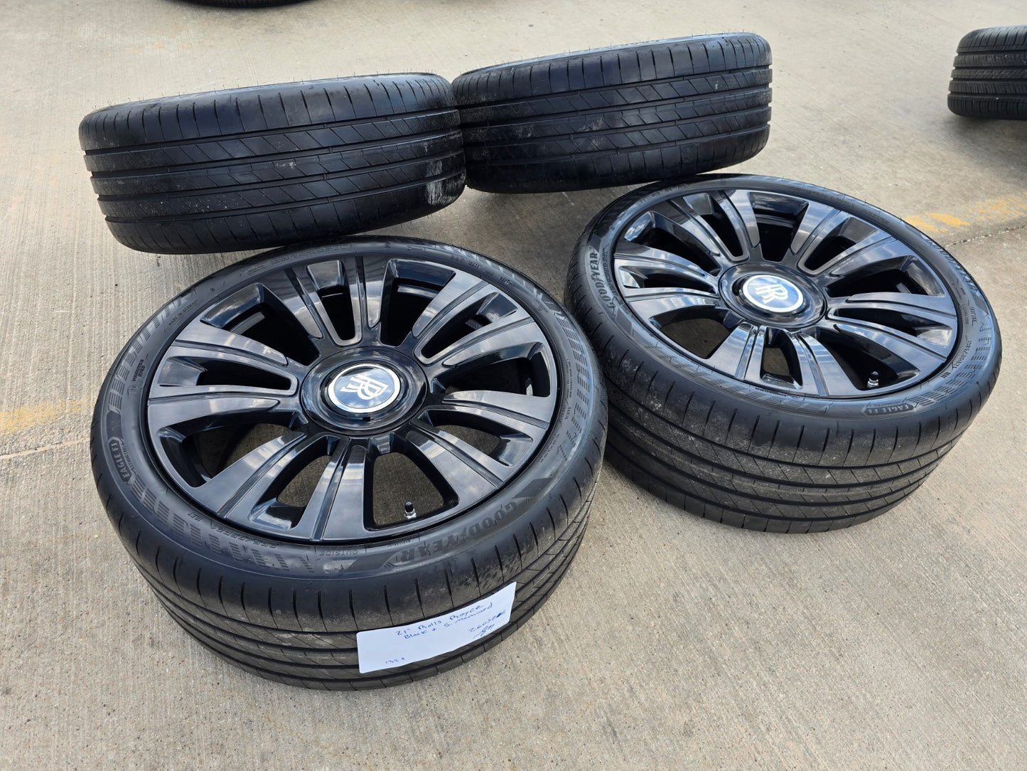 21" Rolls Royce Wraith Ghost Dawn SHADOW OEM black wheels rims 5x120 tires