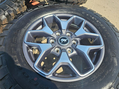 17" Ford Bronco wheels rims SASQUATCH Ranger 95229 10387 2023 2024 2025 NEW BFG