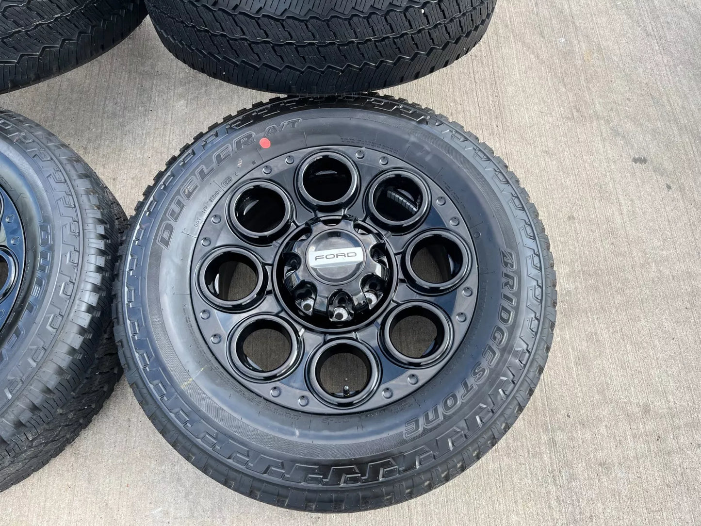 20" Ford F-250 F-350 OEM black TREMOR wheels rims 10484 10299 tires NEW