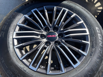 20" GMC Sierra Yukon Chevy Silverado OEM wheels rims 2024 2025 2026 CONTINENTAL