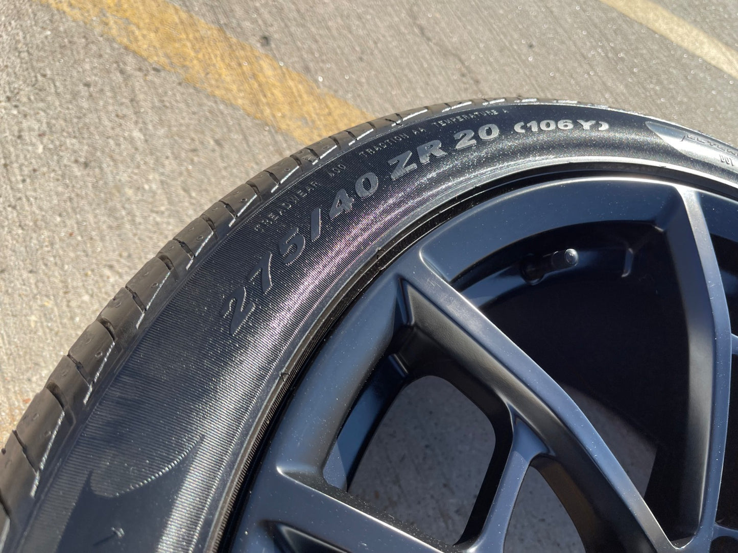 (1) 20" Dodge Charger SRT HELLCAT OEM 2605 2715 wheel rim tire spare PIRELLI