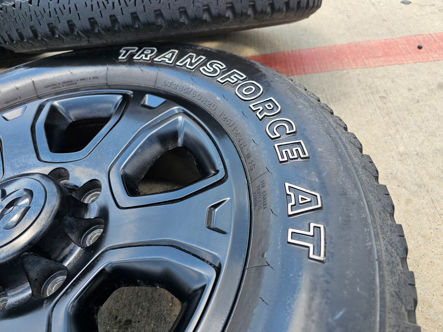 20" Dodge Ram 2500 3500 OEM 2477 black wheels rims tires