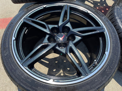 19" + 20" Chevy Corvette C8 OEM 14007 14008 wheels rims 2022 2023 2024 2025