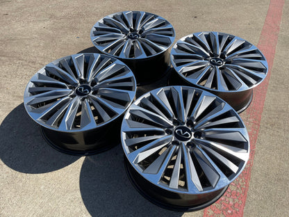 (1) 22" Infiniti QX80 QX56 Nissan Titan Armada OEM 94236 wheel rim 2025 2026