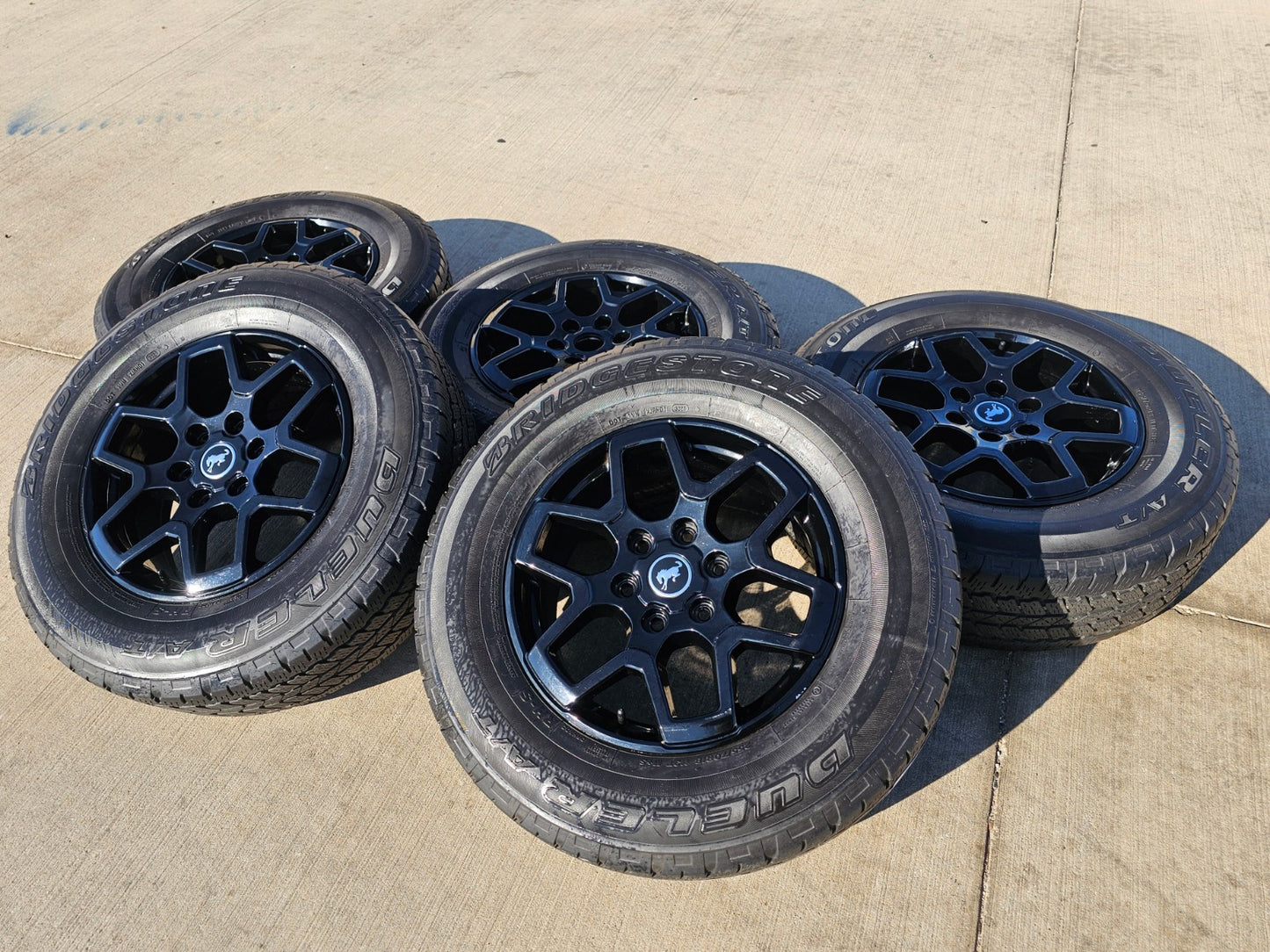 18" Ford Bronco wheels rims tires black 95213 Ranger 2023 2024 2025 2026